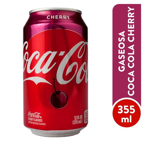 Gaseosa Coca Cola Cherry 355 Ml