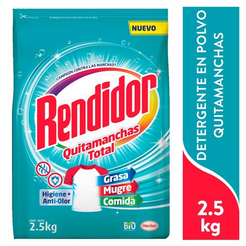 Detergente Polvo Rendidor Higiene - 2.5 kg