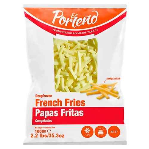 Papa Frita Hg Congelada Porteno 1000Gr