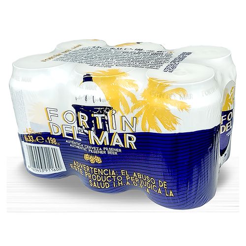 6pack Cerveza Pil Fortin Del Mar 330 Ml