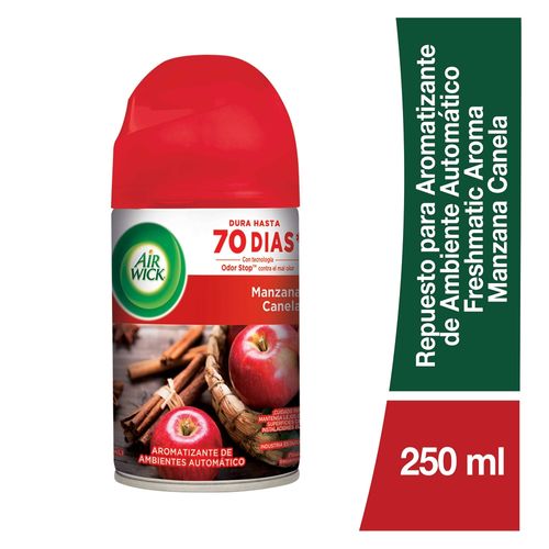 Repuesto Airwick Con Aromatizante De Ambiente Manzana Y Canela-250ml