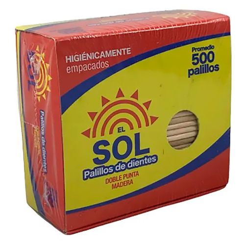 Palillos De Dientes El Sol 500Ea