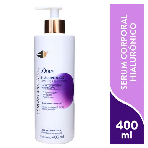 Sérum corporal Dove piel extra seca hialurónico - 400 ml