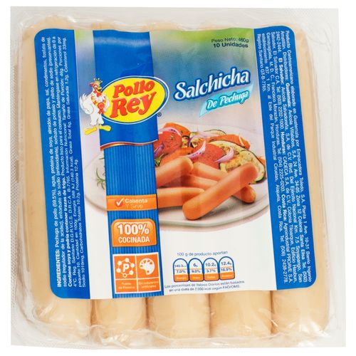 Salchicha De Pollo Rey 460gr