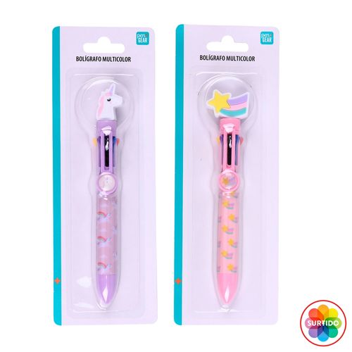Bolígrafos Pen Gear retractil 6 colores Surtido 116