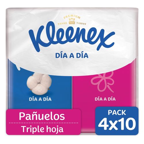 Pañuelos Faciales Kleenex De Bolsillo 4 Pack - 10Uds