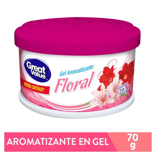 Aromatizante Gel Great Value Floral- 70gr