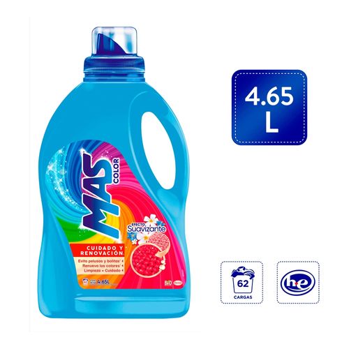 Detergent Liq Mas Color Suavizant 4650Ml