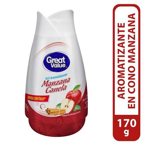 Aromatizador  Great Value Manzana Canela Cono-170gr