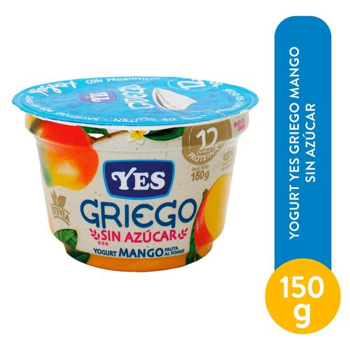 Yogurt Yes Griego Mango Sin Azucar - 150Gr