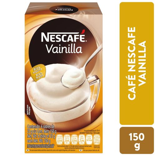 NESCAFÉ Cappuccino Vainilla Caja 6 Sobres de 25g