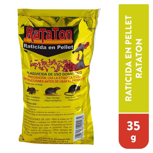 Raticida Rataton Pallet Domestico 35gr