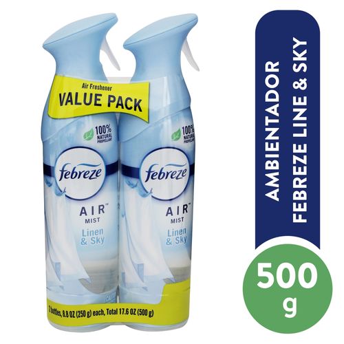 Ambientador Febreze Air Linen Y Sky 2Pack - 500 g