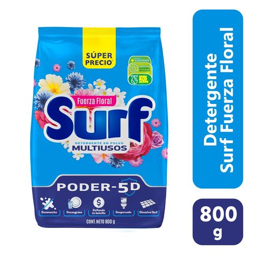 Detergente en polvo Surf Fuerza floral -800g