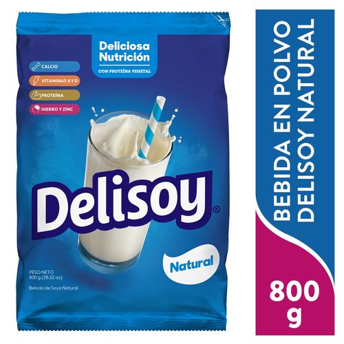 Bebida De Soya Delisoya Natural 800gr