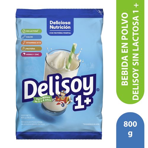 Delisoya Sin Lactosa 1 unidad Mas 800gr