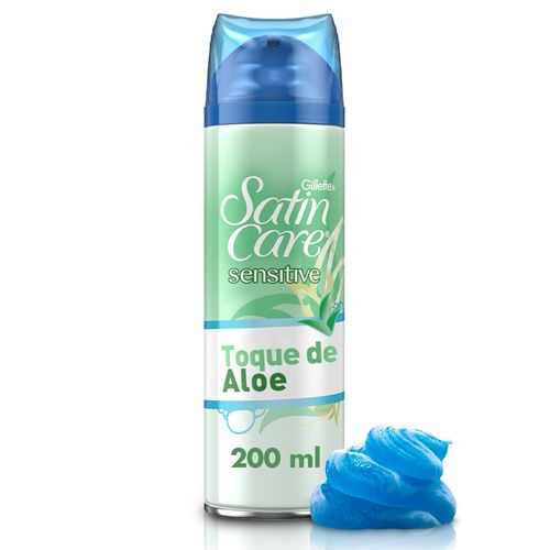 Gel Para Rasurar Gillette Con Aloe Satin Care Sensitive - 200ml