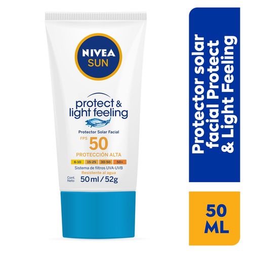 Facial Nivea Sun Protect & Light Feeling Contra Agua - 50ml