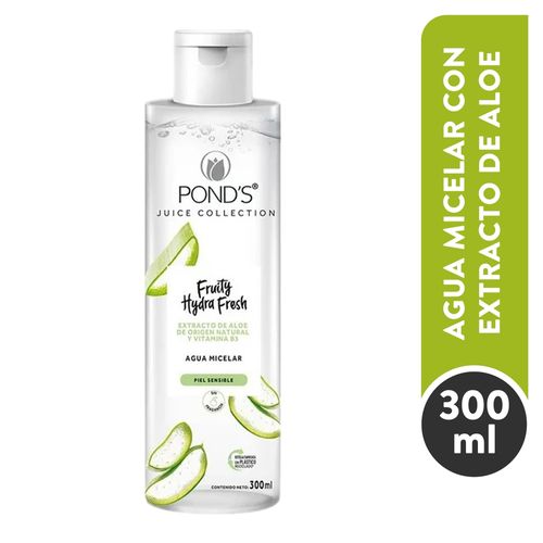 Agua Micelar Ponds Hidratante de Aloe 300ml