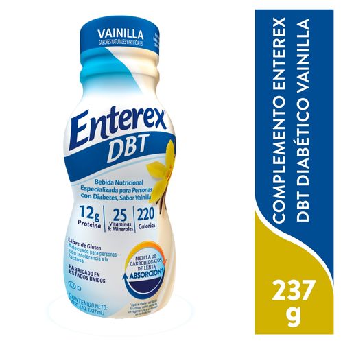 Complemento Enterex Dbt Diabetico Sabor A Vainilla- 237ml