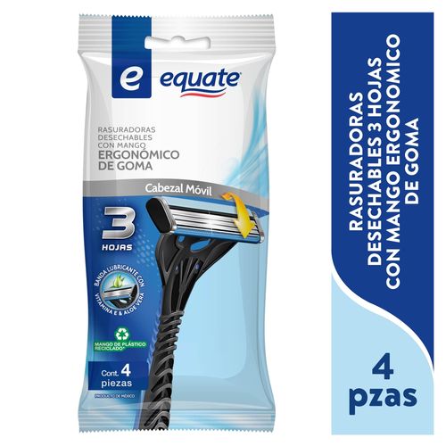 Rasuradora Men Desechable Equate Hombre 3Piezas