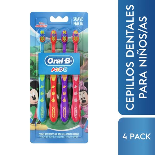 Cepillo Dental Oralb Minni Y Mickey 4Ea