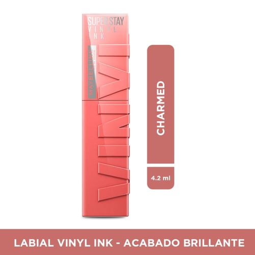 Labial líquido Vinyl Ink Maybelline NY Tono Charmed  4.2 ml