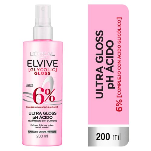 Acidifier Elvive L'Oreal Paris Elvive Glycolic Gloss - 200 ml