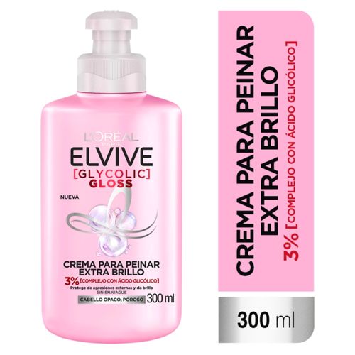 Crema Elvive para peinar L'Oreal Paris Glycolic Gloss - 300 ml