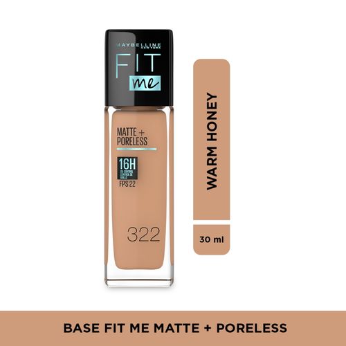 Base Maybelline Fit Me, Matte Miel322 - 30ml