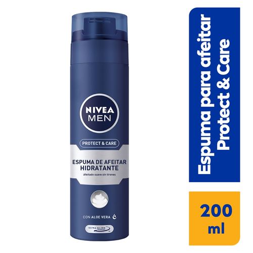 Espuma Nivea Men Para Afeitar Protect & Care - 200 ml