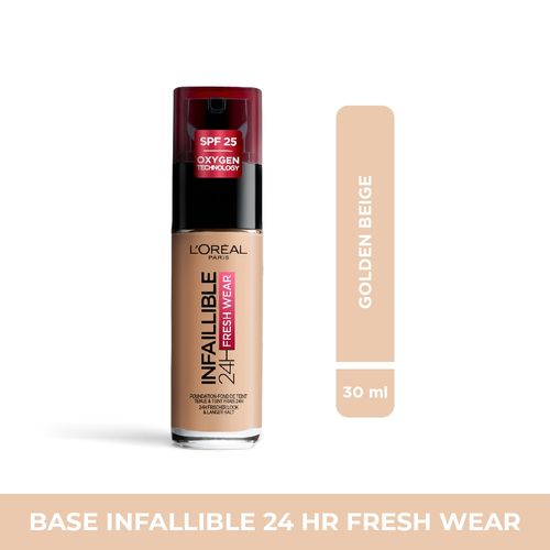 Base Infallible  L´Oréal Paris 24H Fresh Wear Tono Golden Beige -30 ml