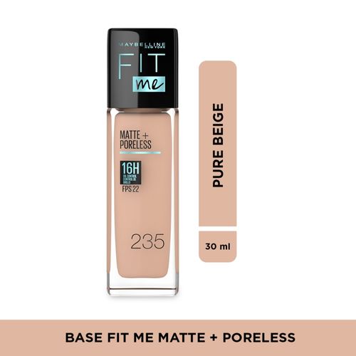 Base Líquida Maybelline Fit Me Mate Y Antiporos Pure Beige 235 - 1oz