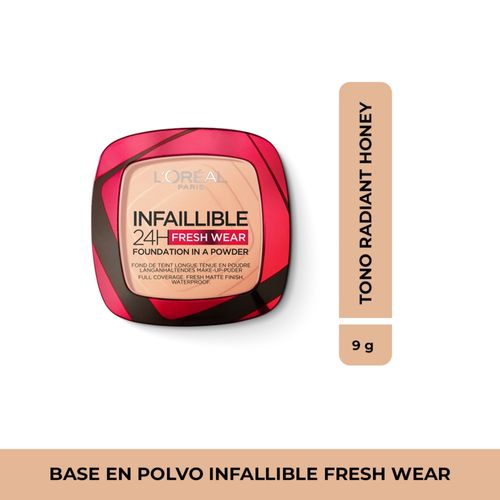 Base En Polvo Infallible L´Oréal Paris Tono Radiant Honey -9 g