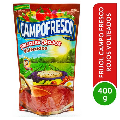 Frijol Campo Fresco Rojo Volteados 400Gr