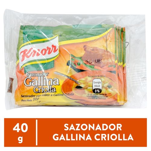 Sazonador Knorr  Gallina Criolla 40 Gramos