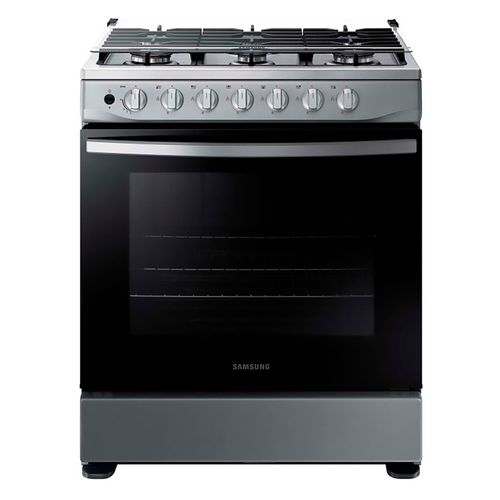 Cocina Samsung 6 quemadores a gas con horno de acero inoxidable - 30 pulgadas