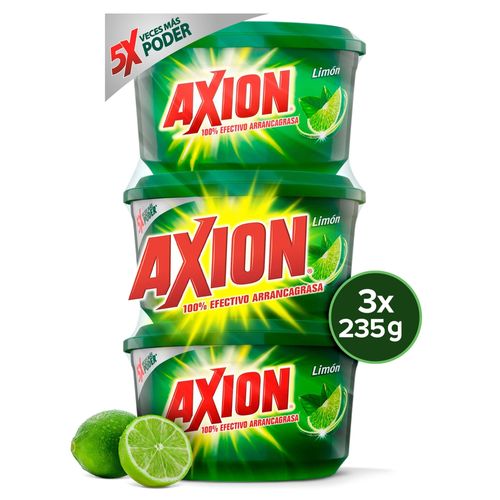 Lavaplatos Axión Limón Pasta 3 Pack - 235g