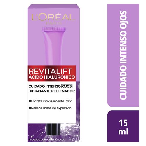 Contorno Ojos Hidratante L'Oréal París Revitalift Acido Hialurónico - 15ml