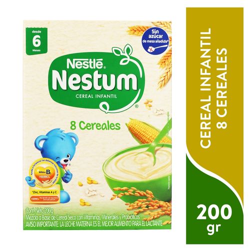 Cereal Infantil Nestlé® NESTUM® 8 Cereales -Caja 200gr