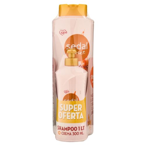 Pack Shampoo y Crema Hialuronico Sedal 1300ml