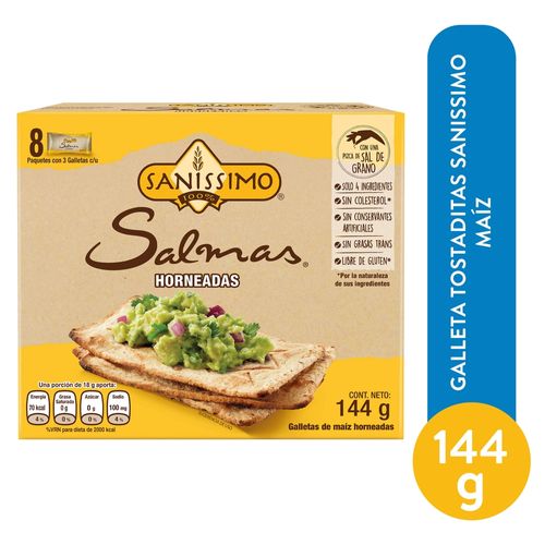 Galleta De Maiz Sanissimo Salmas - 144gr