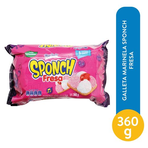 Galleta Marinela Sponch Fresa - 360gr