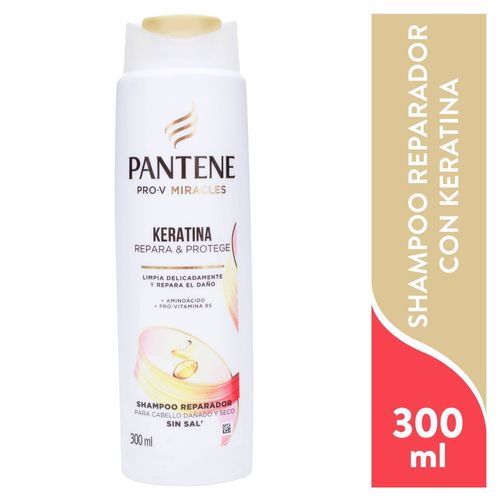 Shampoo Pantene Pro-V Keratina Sin Sal - 300 ml