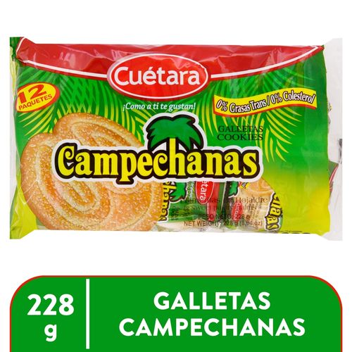 Galleta Dulce Cuetara Campechana 12 Unidades - 228gr