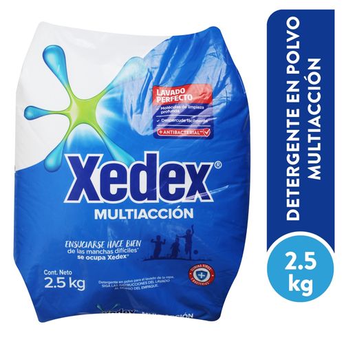 Detergente Xedex En Polvo Limpieza Activa -2500gr