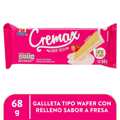 Galleta Gamesa Cremax De Nieve Sabor A Fresa- 52gr