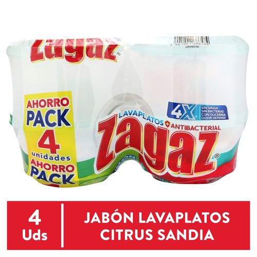 Lavaplato Zagaz Citrus Sandia 4pk 1700gr