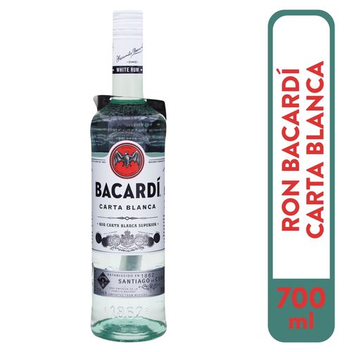 Ron Bacardi Blanco Superior Botell 700ml