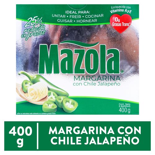 Margarina Mazola Chile Jalapeno 400 Gr